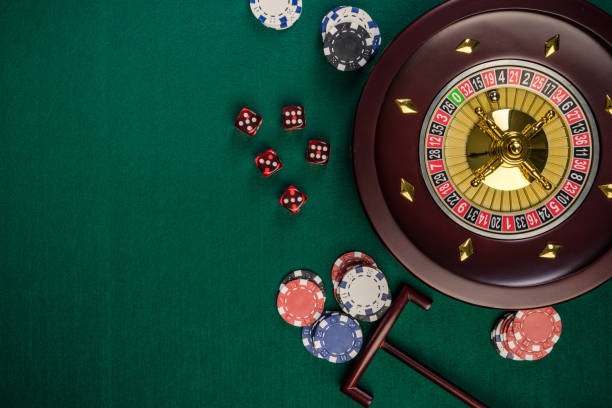 Live dealer studio setup showing card table with multiple camera angles